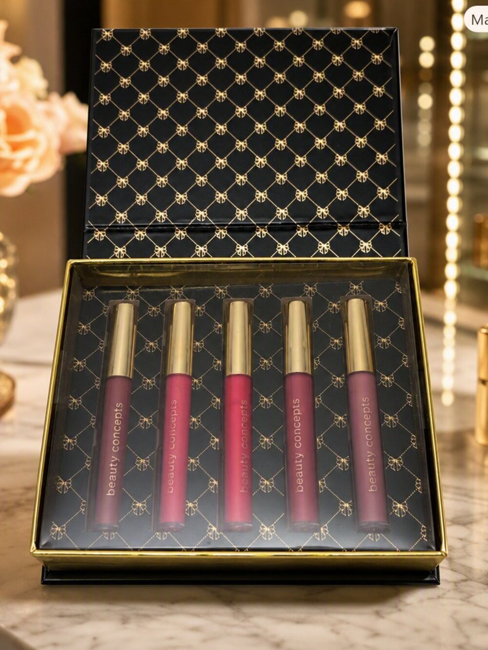 Beauty Concepts 5-Shade Matte Liquid Lipstick Set NIB
